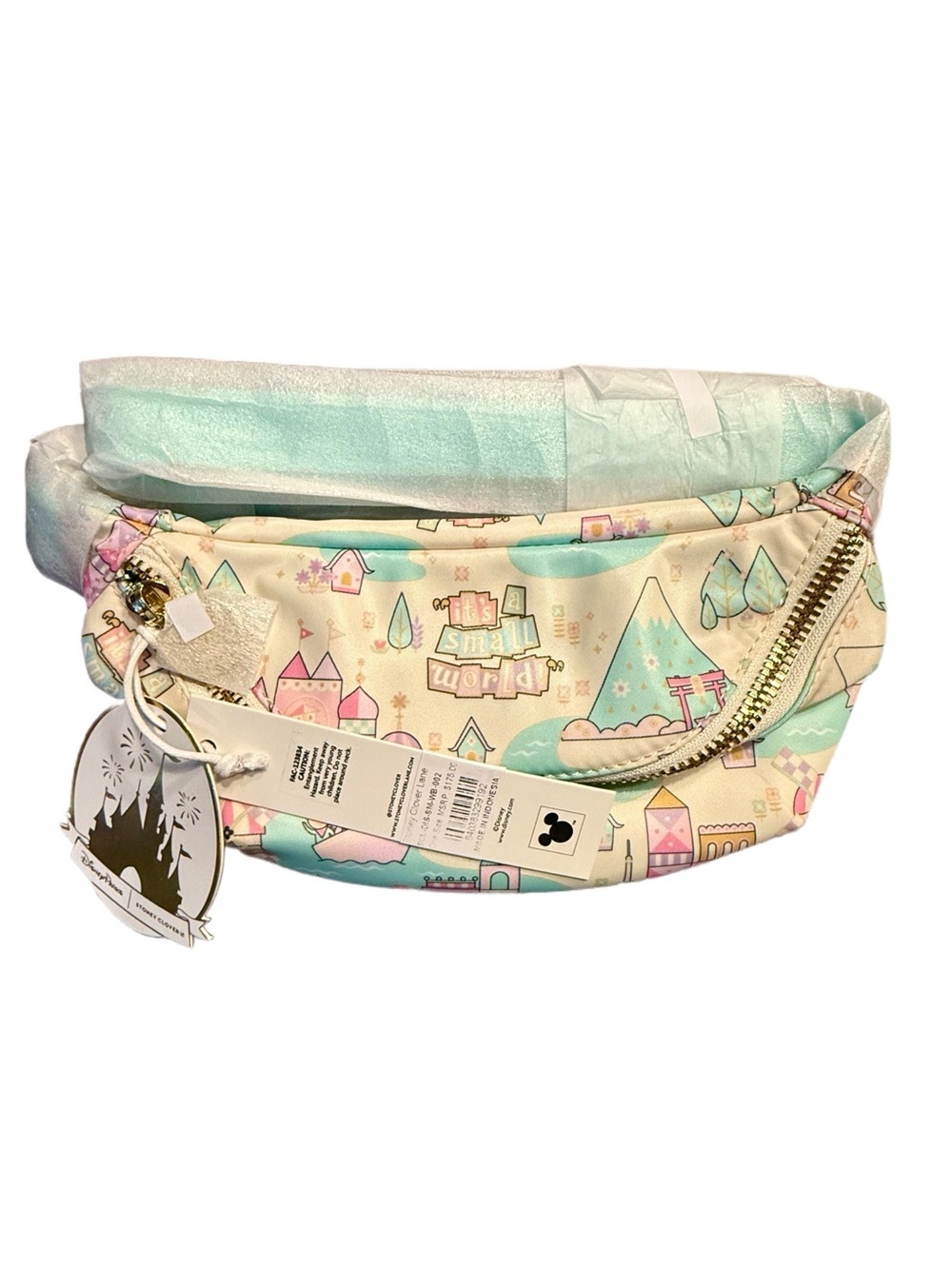 Disney x Stoney Clover Lane “SMALL WORLD Mint Green Fanny Pack - NWT